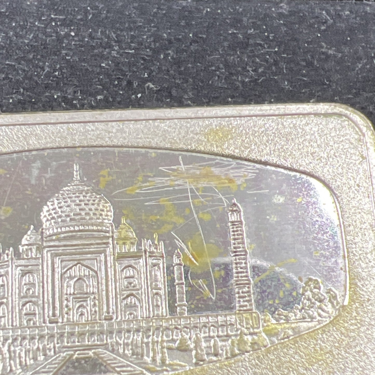 400 Grains Taj Mahal .999 Fine Silver Bar Circulated Singapore Airlines