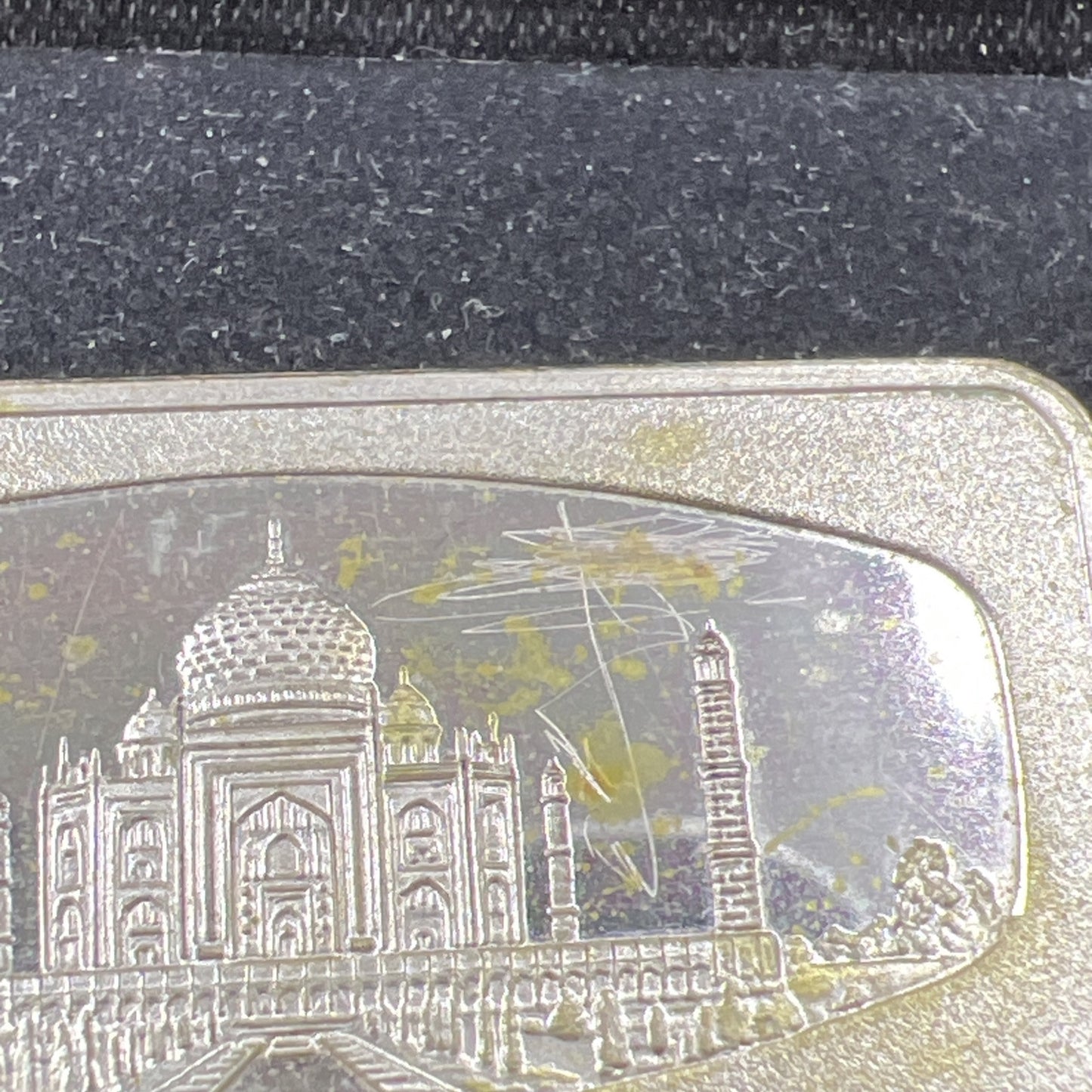 400 Grains Taj Mahal .999 Fine Silver Bar Circulated Singapore Airlines
