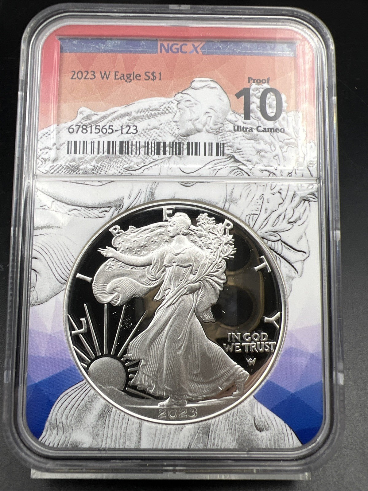 2023 1 oz ASE American Silver Eagle Coin West Point Proof 10 NGC Certified 10/10