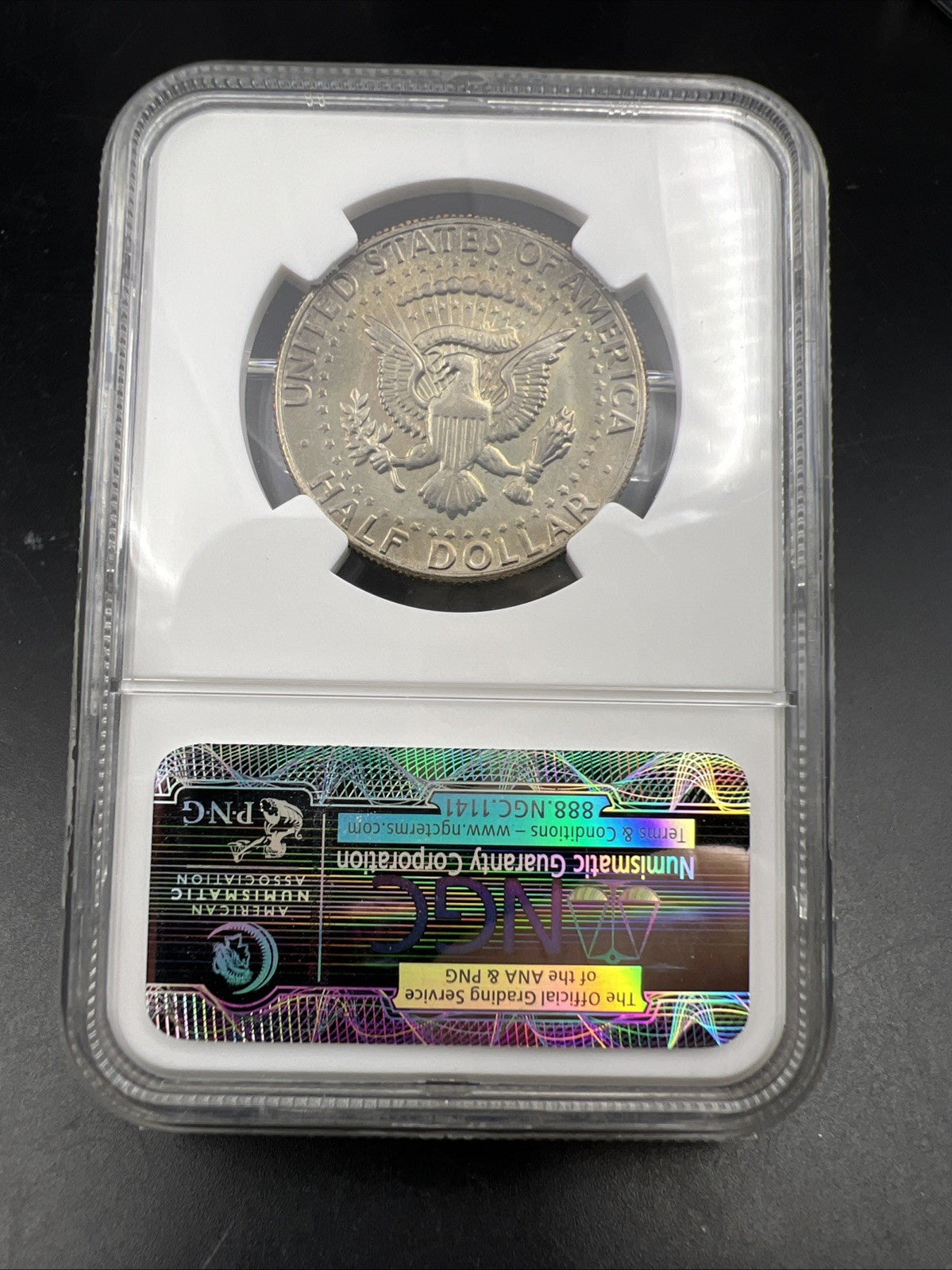 1982 P 50c Kennedy Copper Nickel Half Dollar Coin Ms64 NO FG Variety NGC