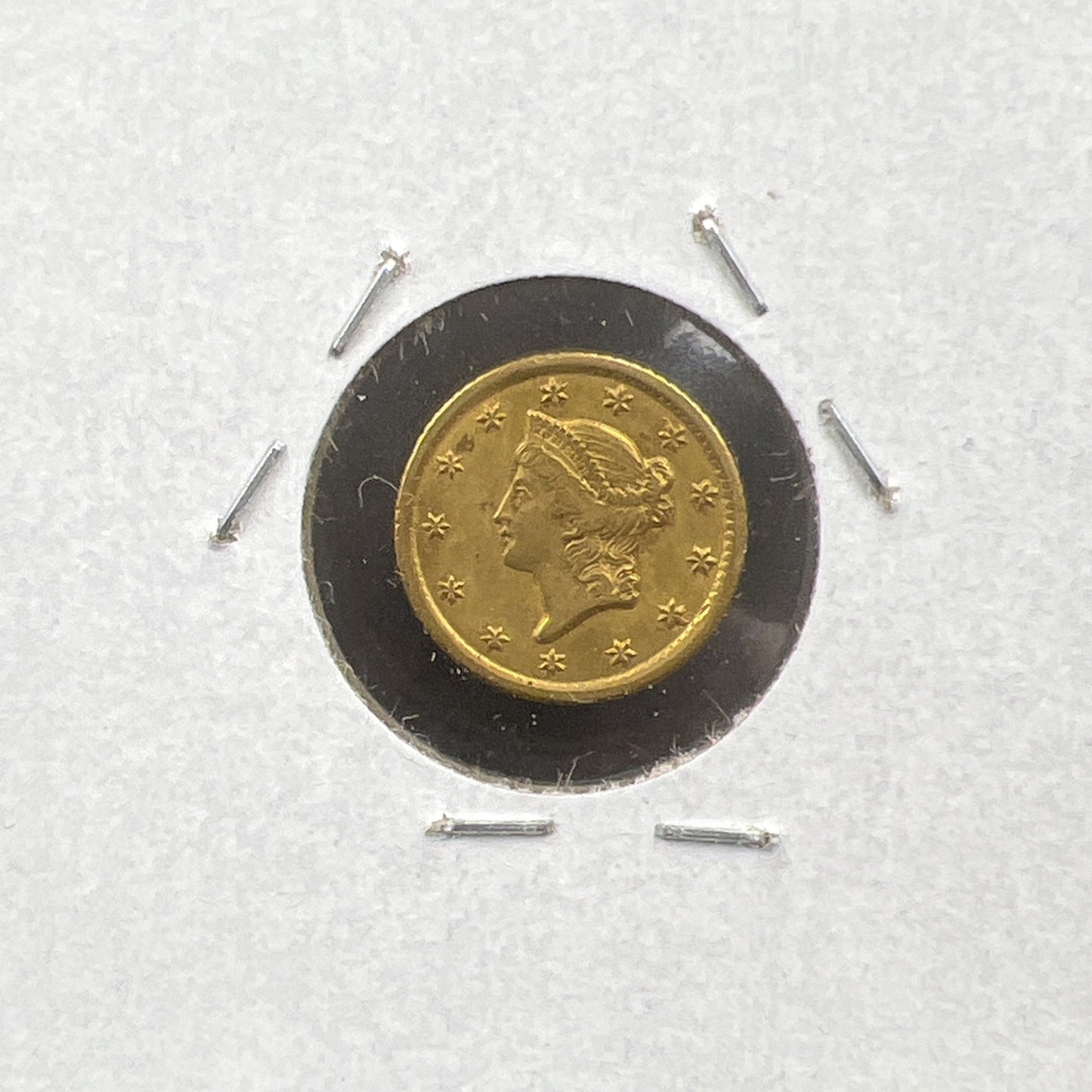 1853 O Liberty Head Type I Gold Dollar $1 Choice XF EF / AU