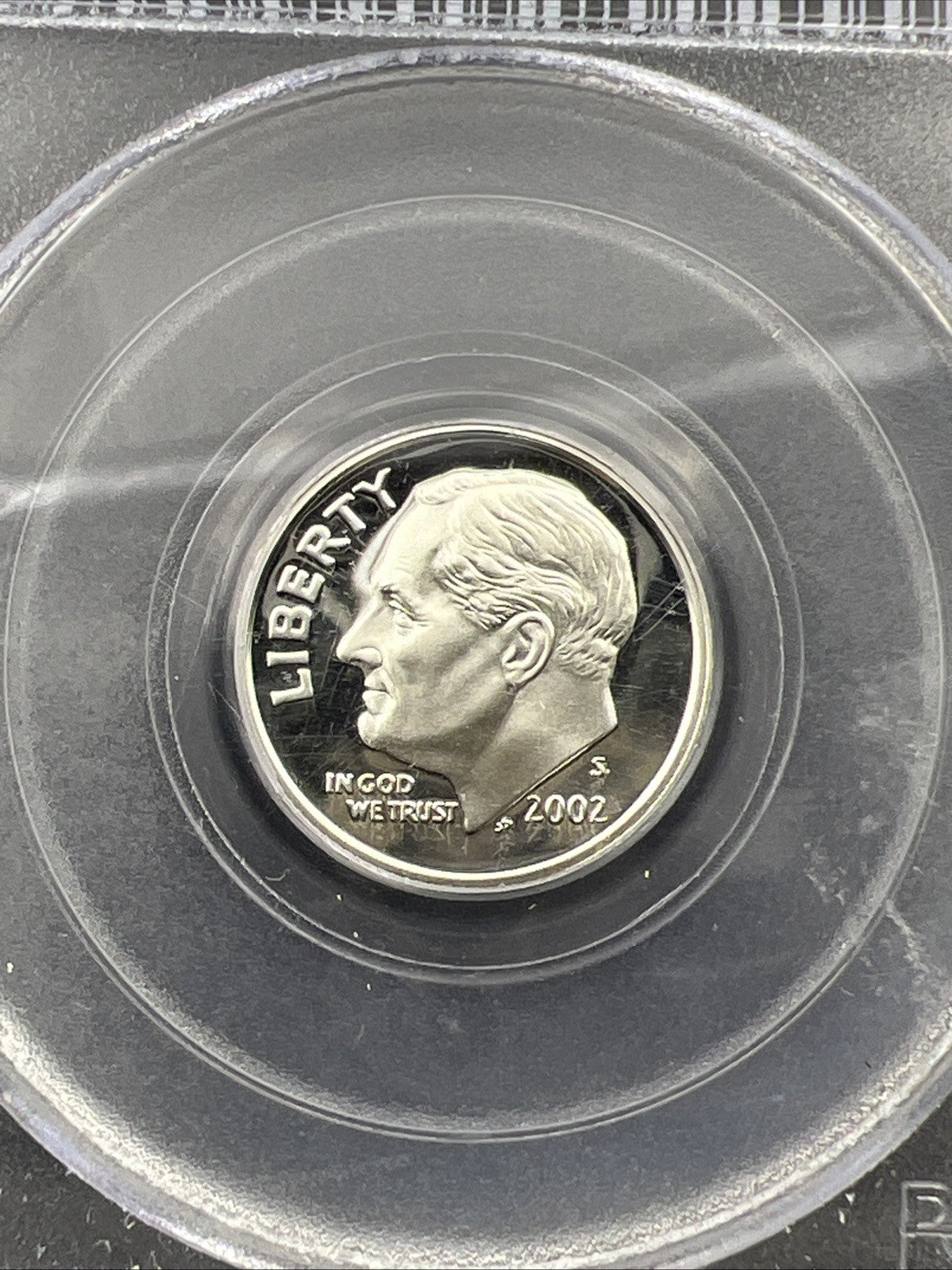 2002 S 10c Roosevelt Proof Silver Dime Coin PR69 DCAM PCGS #088