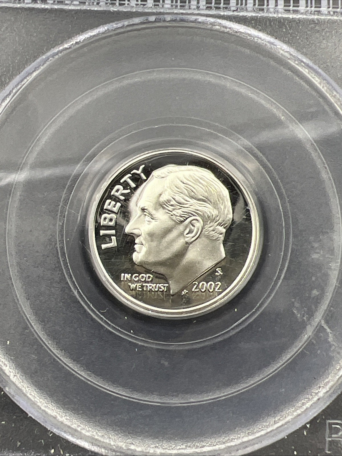 2002 S 10c Roosevelt Proof Silver Dime Coin PR69 DCAM PCGS #088