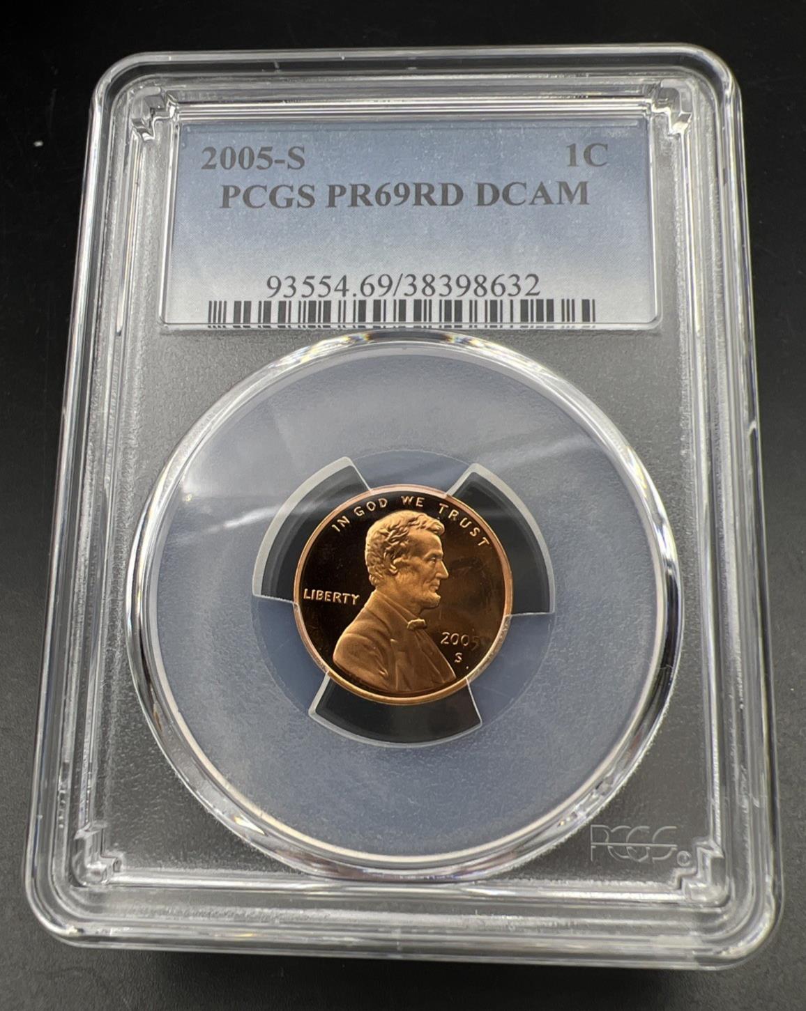 2005 S Lincoln Memorial Cent Penny Coin PR69 DCAM PCGS #632