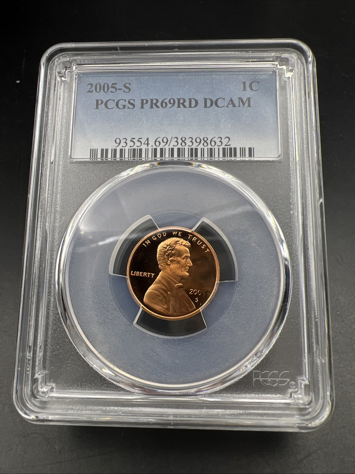 2005 S Lincoln Memorial Cent Penny Coin PR69 DCAM PCGS #632