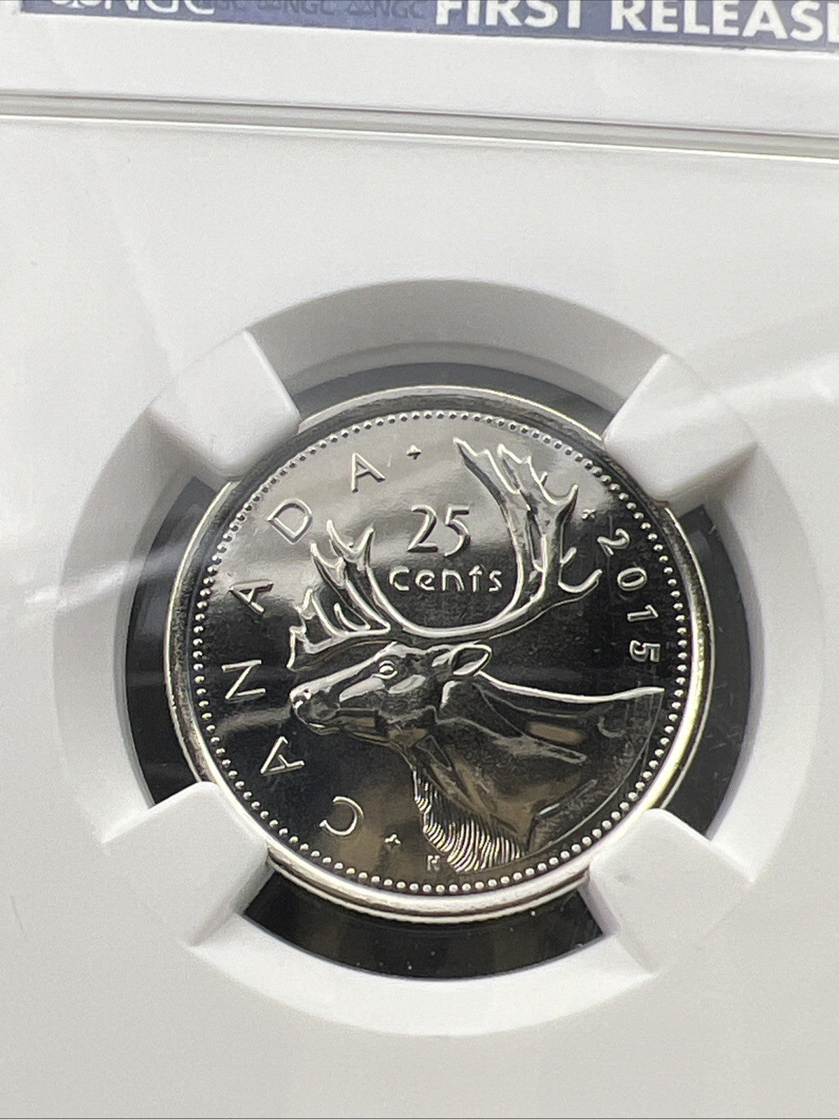 2015 Canada 25c Twenty Five Cent Caribou Quarter Coin NGC MS69