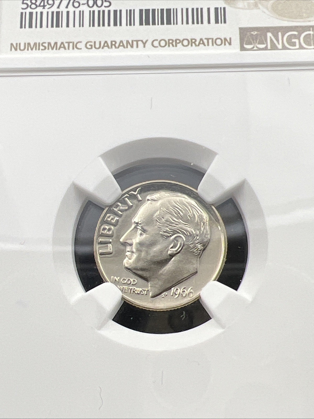 1966 P 10c Roosevelt Copper Nickel Dime Coin SMS MS67 Cameo NGC #005