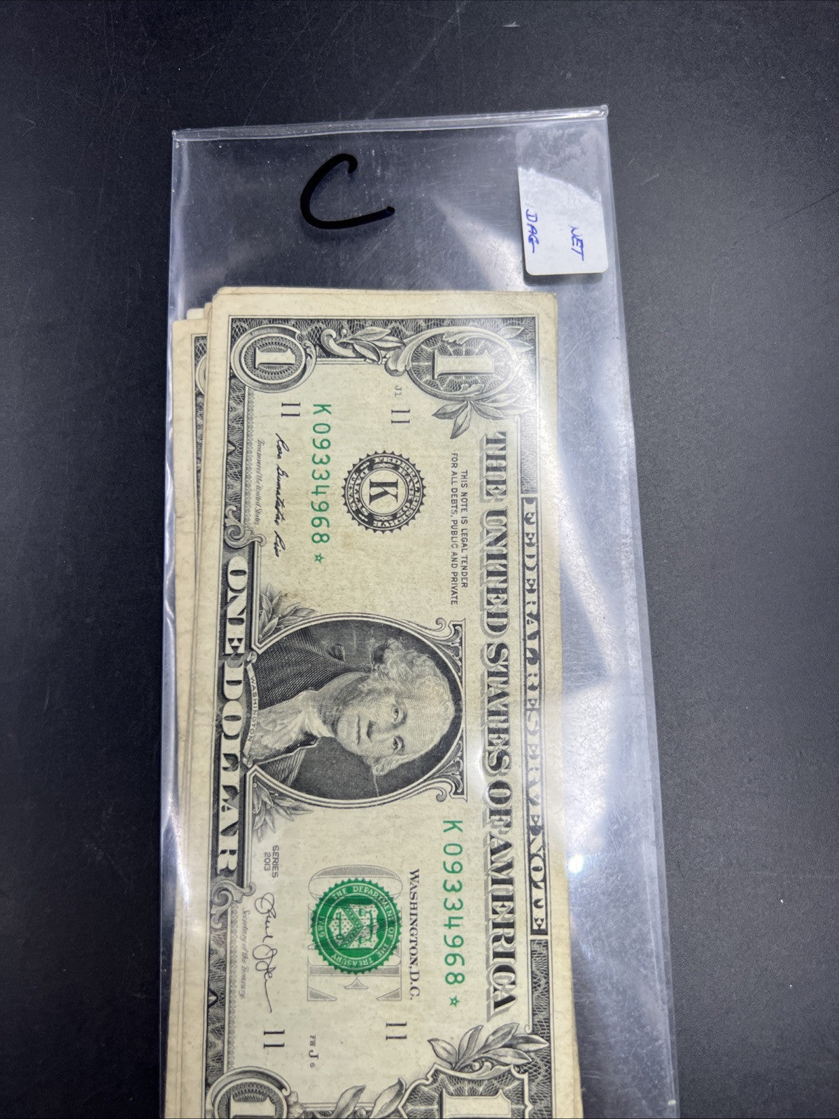Lot of 10 2013 * $1 FRN Federal Reserve Note Star Notes K Dallas District Circ