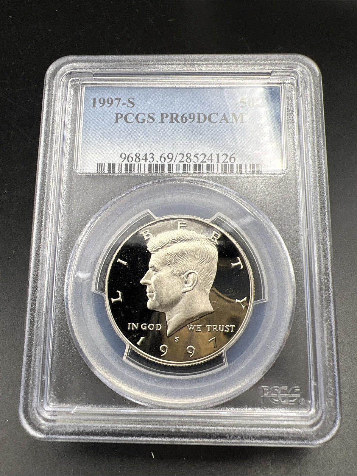 1997 S 50c Kennedy Copper Nickel Half Dollar Coin PCGS PR69 DCAM #126