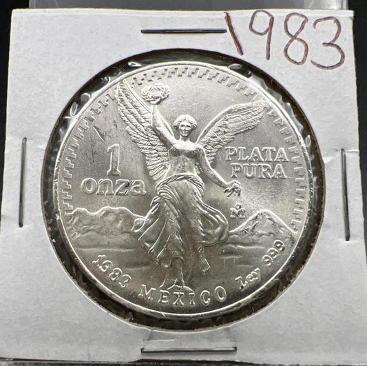 1983 Mexico 1 Oz Silver Plata Pura Libertad Coin Choice BU UNC SKU#G