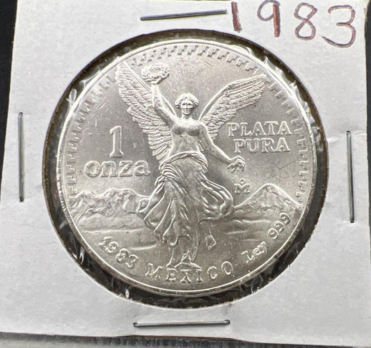 1983 Mexico 1 Oz Silver Plata Pura Libertad Coin Gem BU UNC SKU#J