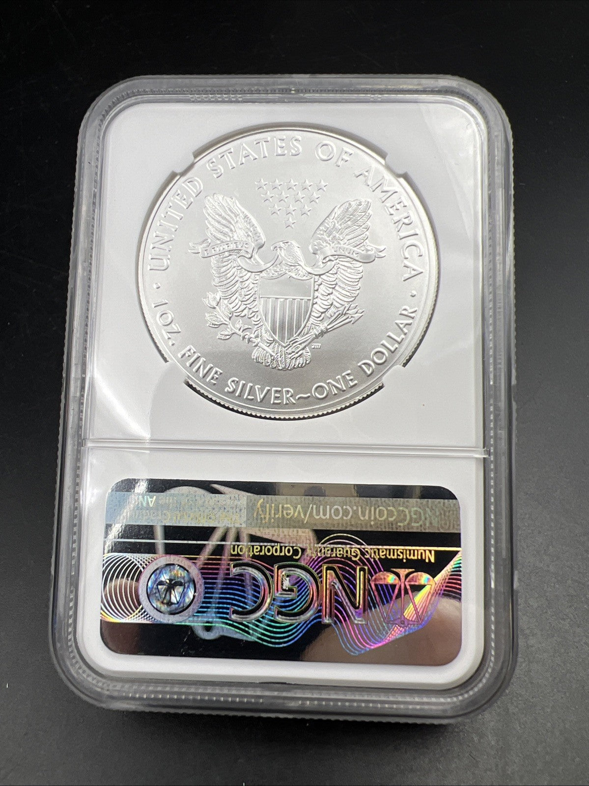 2021 T1 American Silver Eagle Coin NGC MS70 Elizabeth Jones Holder #454