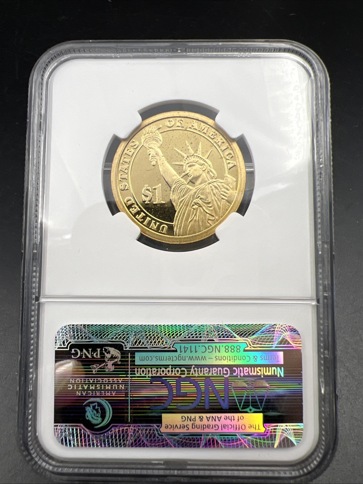 2009 S John Tyler Proof Presidential Dollar Coin NGC PF69 UCAM #081