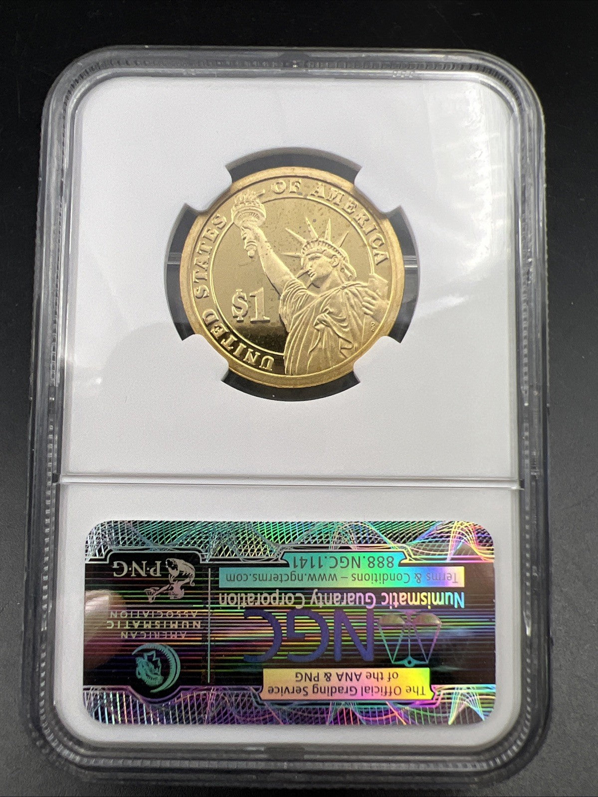 2009 S John Tyler Proof Presidential Dollar Coin NGC PF69 UCAM #081