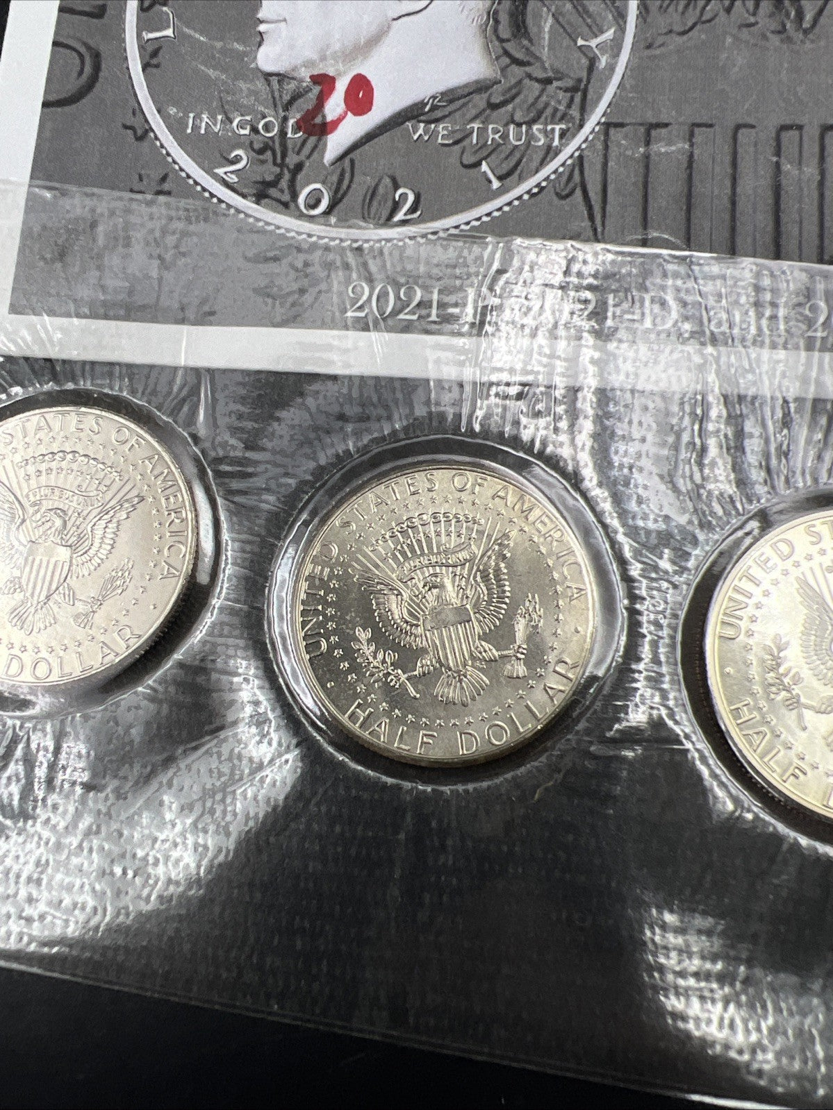 3 Coin Set 2021 Kennedy 50c Copper Nickel Half Dollar Coins P D S Proof & BU #B