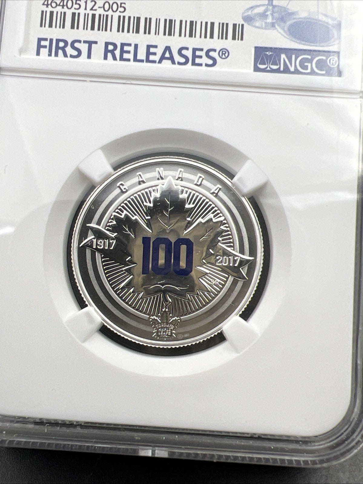 2017 $3 Canada Toronto Maple Leaves NHL Anniversary Logo 100 Year NGC PF69 MATTE