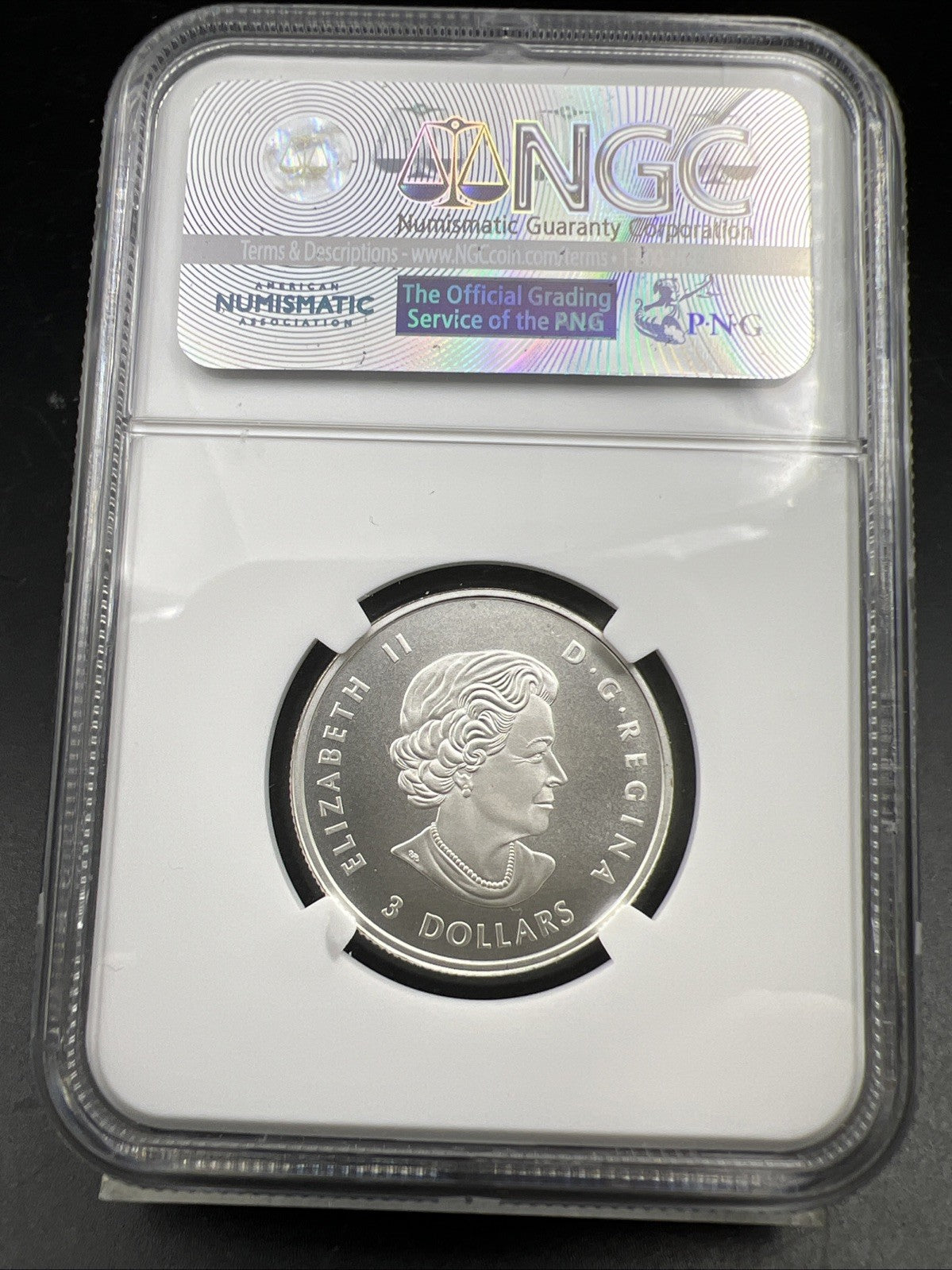 2017 $3 Canada Toronto Maple Leaves NHL Anniversary Logo 100 Year NGC PF69 MATTE