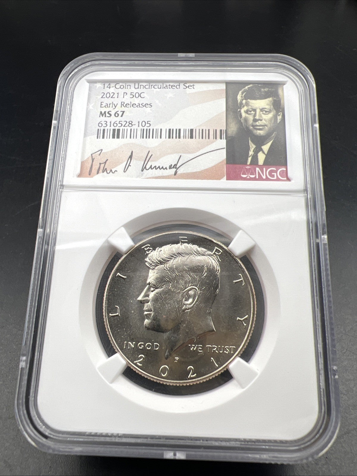 2021 P 50c Kennedy Copper Nickel Half Dollar Coin NGC MS67 Gem BU Certified