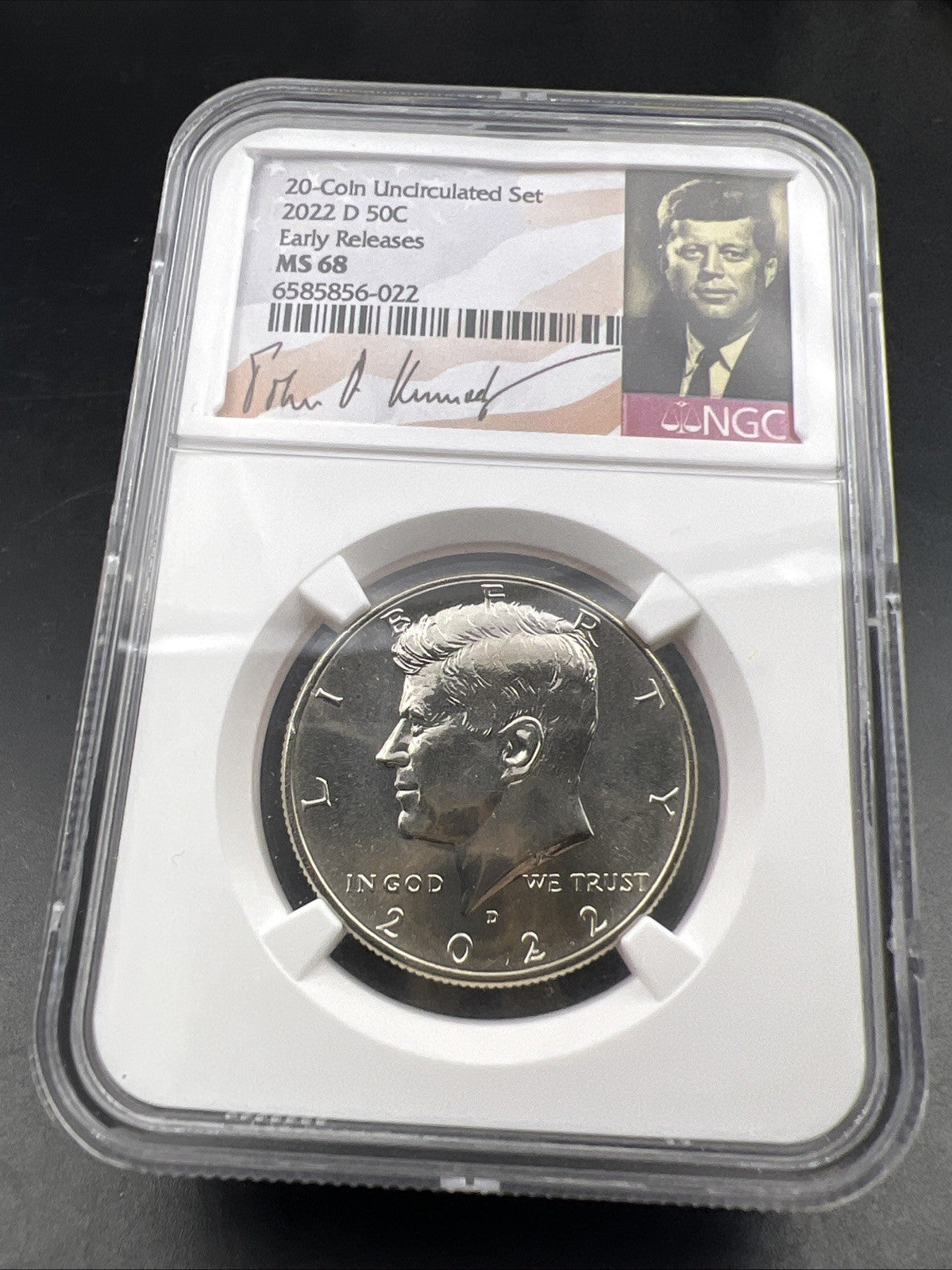 2022 D 50c Kennedy Copper Nickel Half Dollar Coin MS68 NGC Gem BU Certified #022