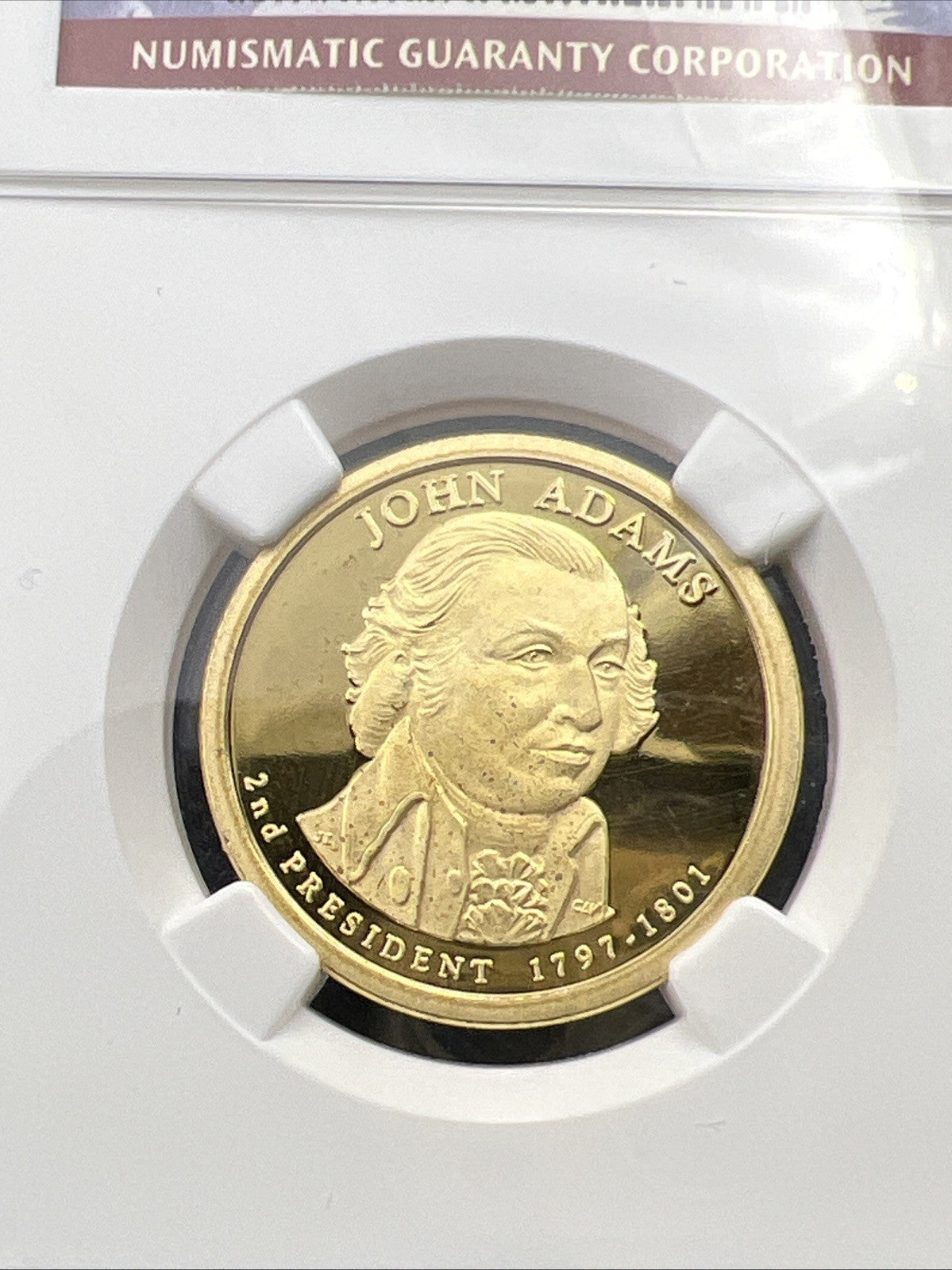 2007 S John Adams Proof Presidential Dollar Coin NGC PF69 UCAM #58