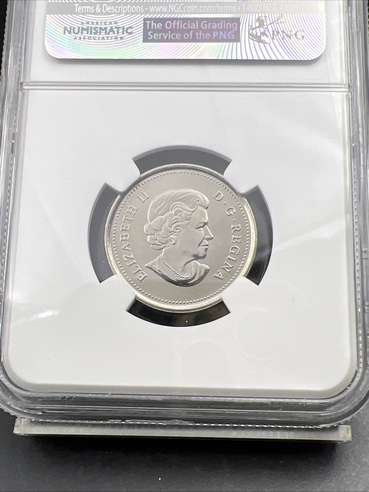 2015 Canada 25c Twenty Five Cent Colorized Flag Quarter Coin NGC MS67