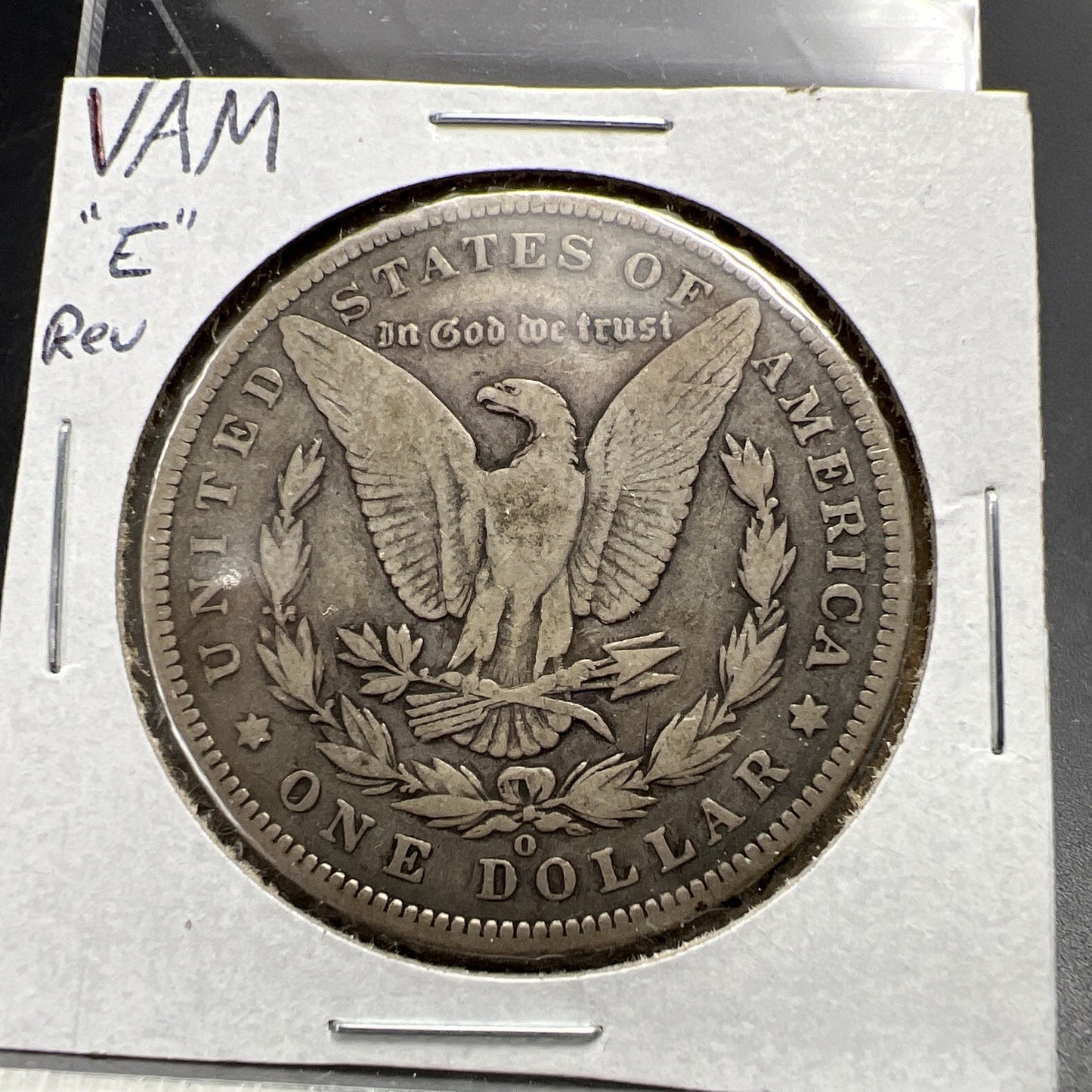 1891 O Morgan Silver Dollar Coin Vam 1A E Reverse Fine / VF Circulated