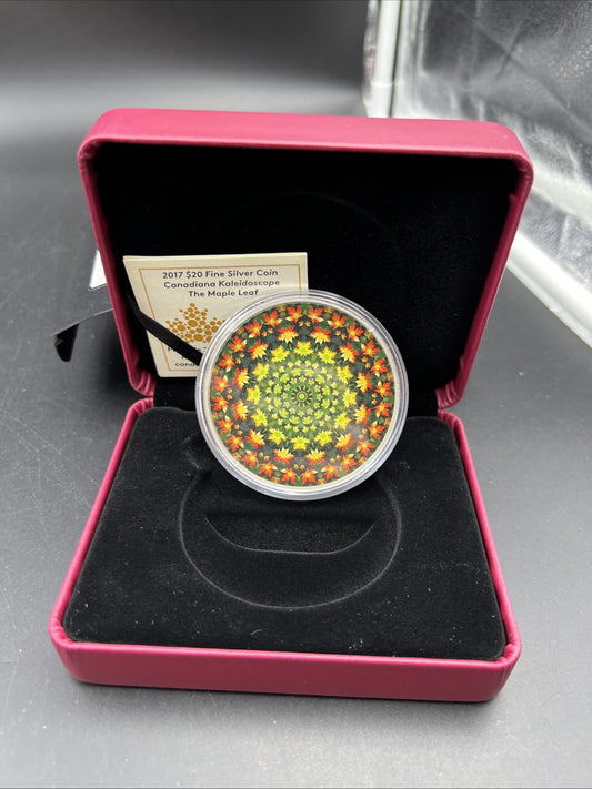 2017 Canada Silver Kaleidoscope w/ Box & COA