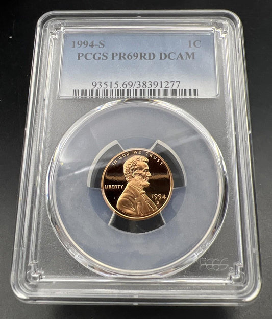 1994 S 1c Lincoln Memorial Cent Coin PCGS PR69 DCAM #77