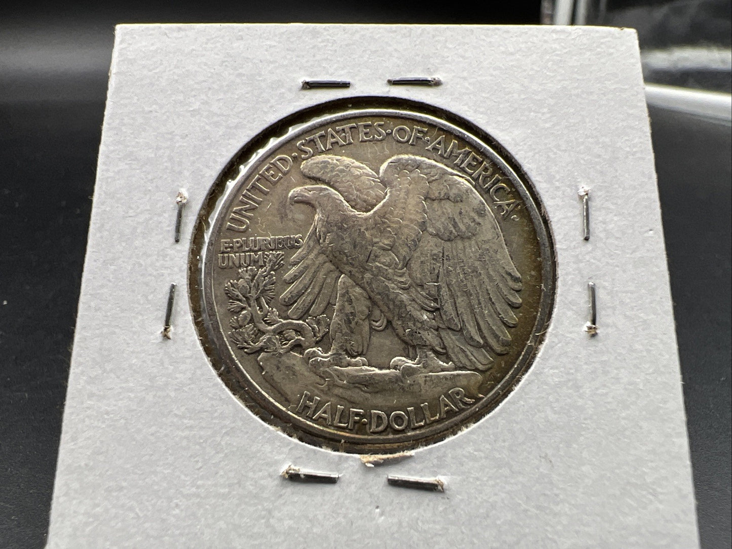 1945 P 50c Walking Liberty Silver Half Dollar XF EF Nice Toning WW2 Issue
