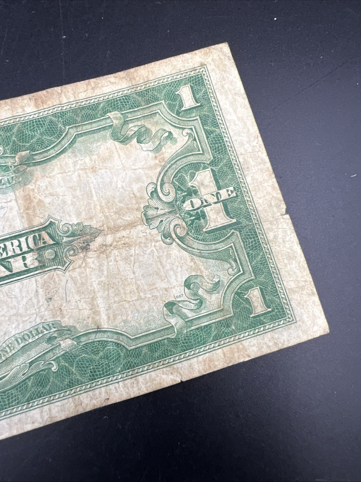 1923 $1 One Dollar Silver Certificate Horse Blanket Blue Seal Choice VG / Fine V