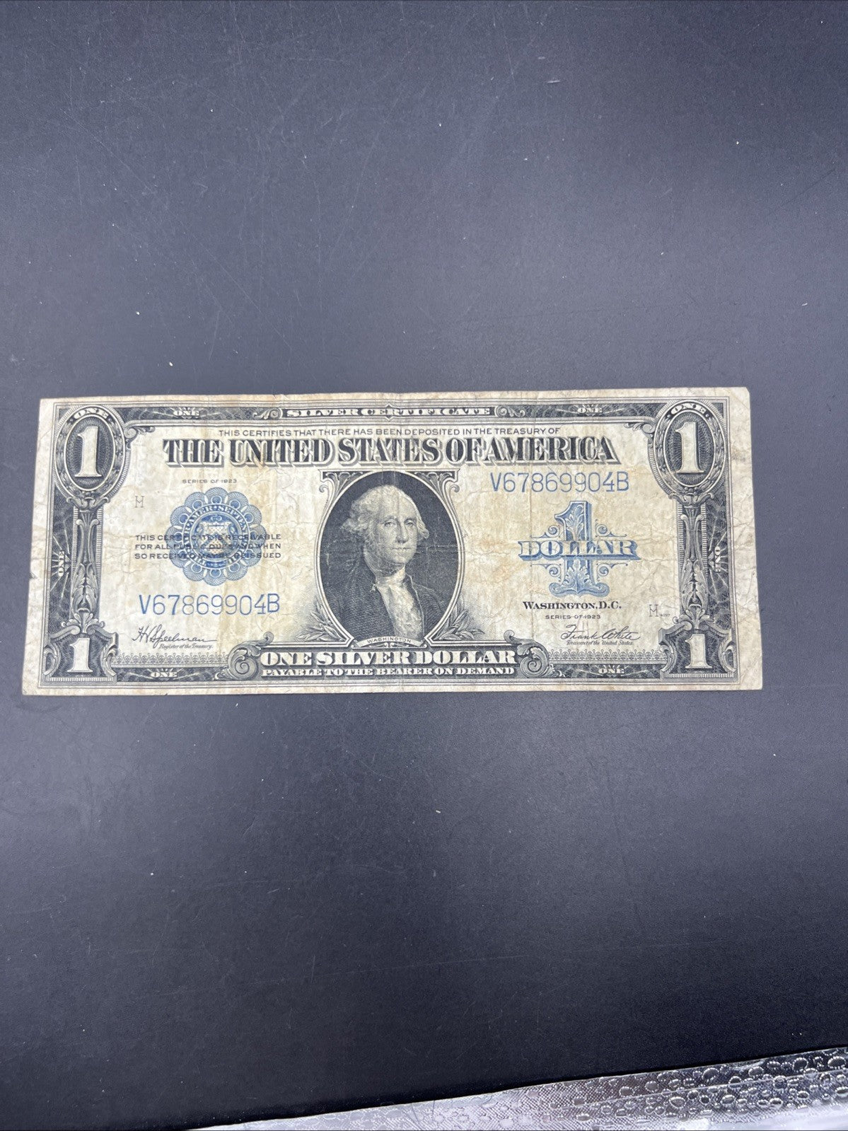 1923 $1 One Dollar Silver Certificate Horse Blanket Blue Seal Choice VG / Fine V