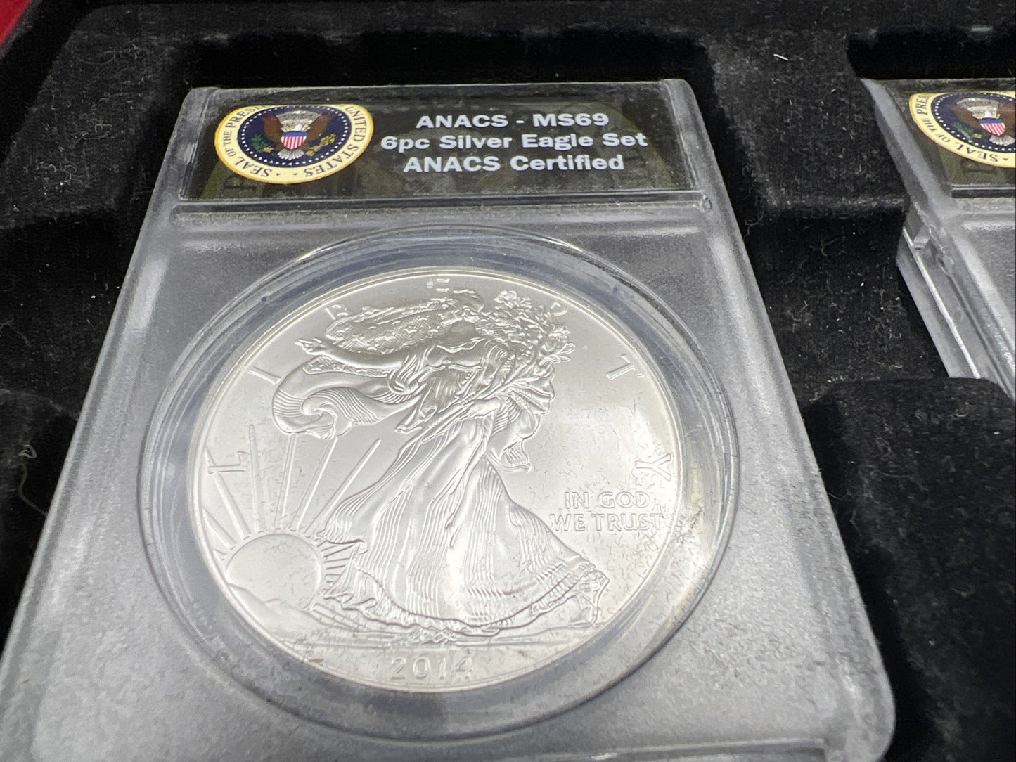 Complete 6 Coin S Mint Set 2011-2016 1 oz American Silver Eagle Coins MS69 ANACS