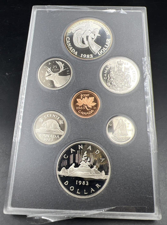 1983 Canada Double Dollar Proof Set Gem Uncirculated Coins no Box or COA