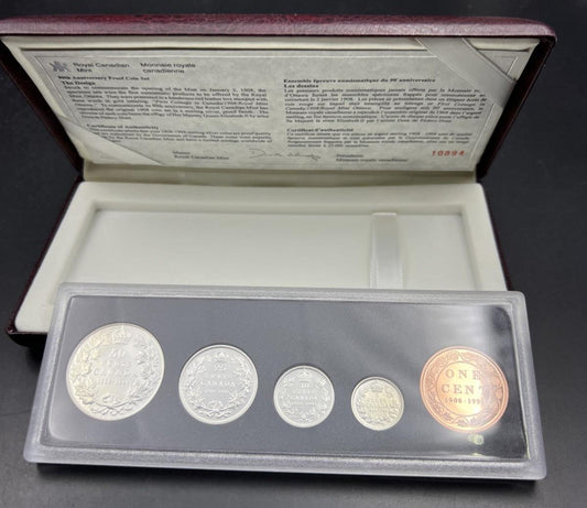 1998 Ottawa Gem DCAM Proof Set 100th Anniversary w/ used Box & COA SKU#A