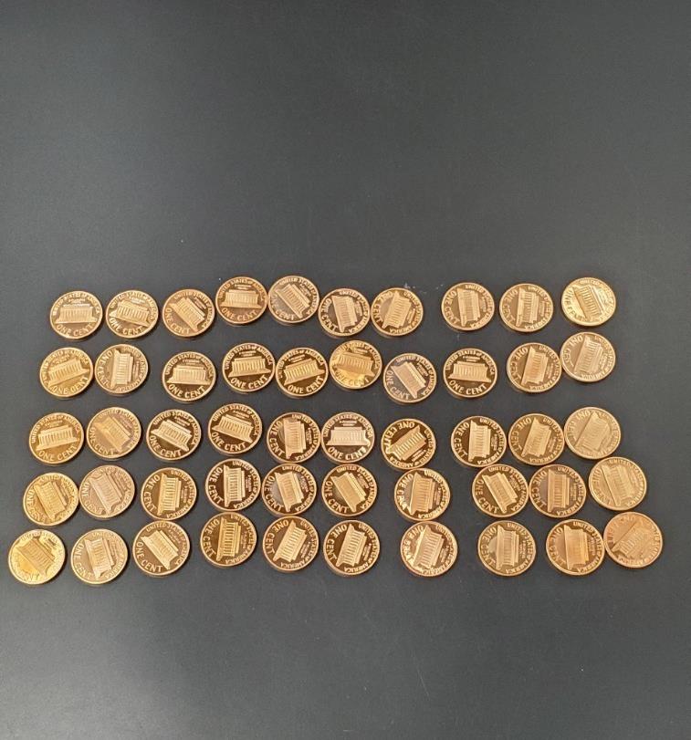 1997 S PROOF Lincoln Cent Roll BU Uncirculated In Plastic Tube