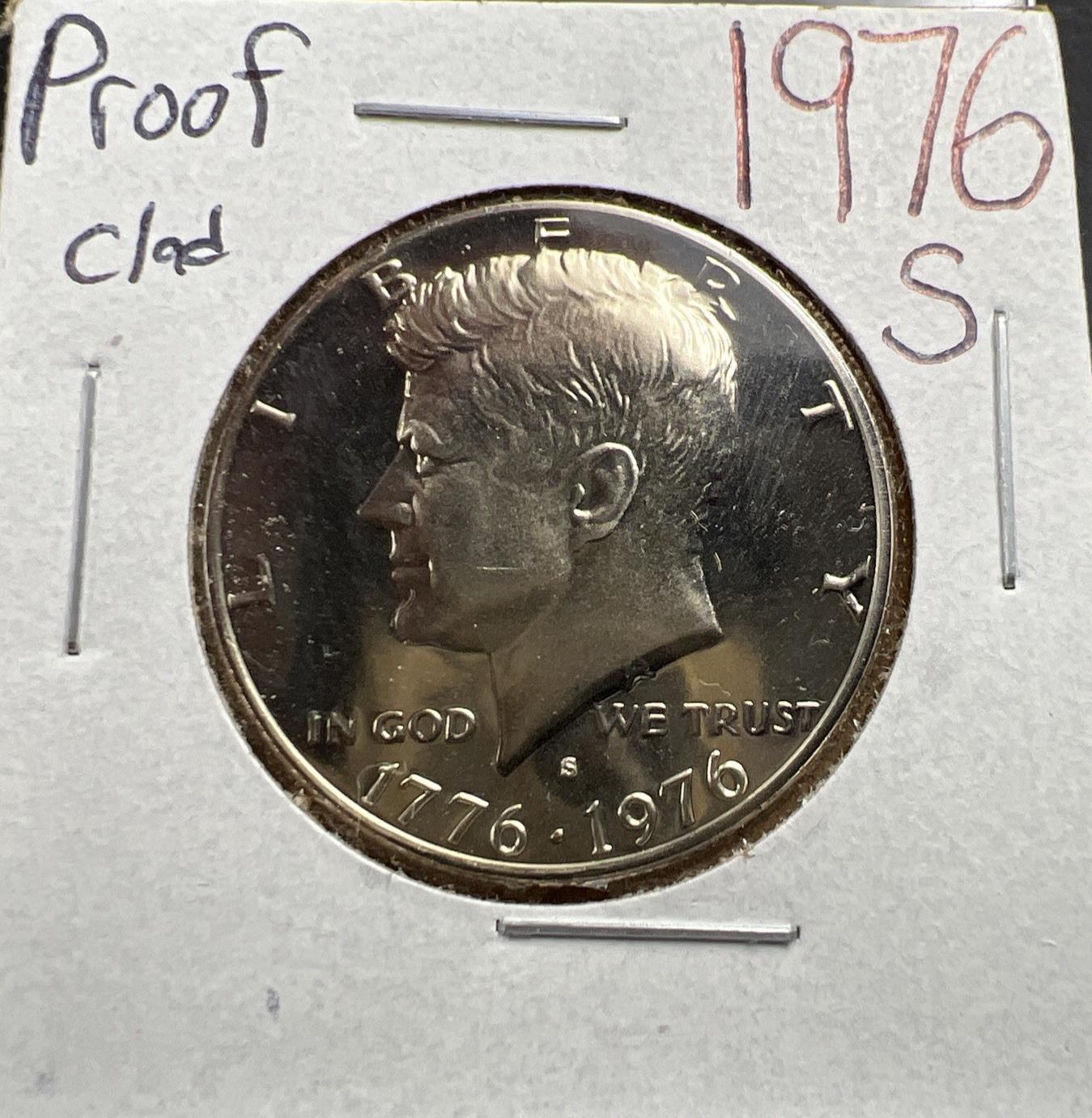 1976 S 50c Kennedy Clad Copper Nickel Half Dollar Coin Choice Proof SKU#A