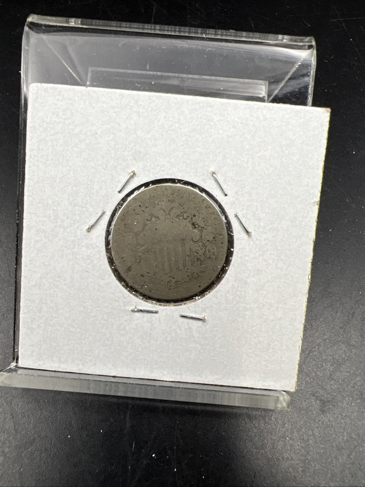 1872 5c Shield Nickel Five Cents Coin Very Circulated SKU#A