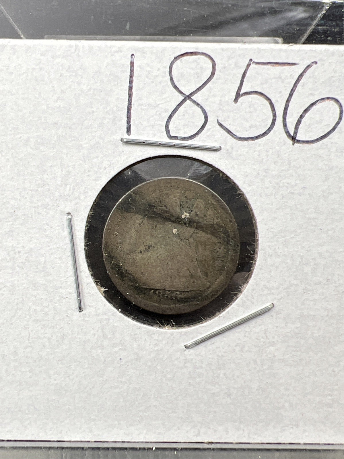 1856 10c Seated Liberty Dime Coin Very Circulated SKU#A