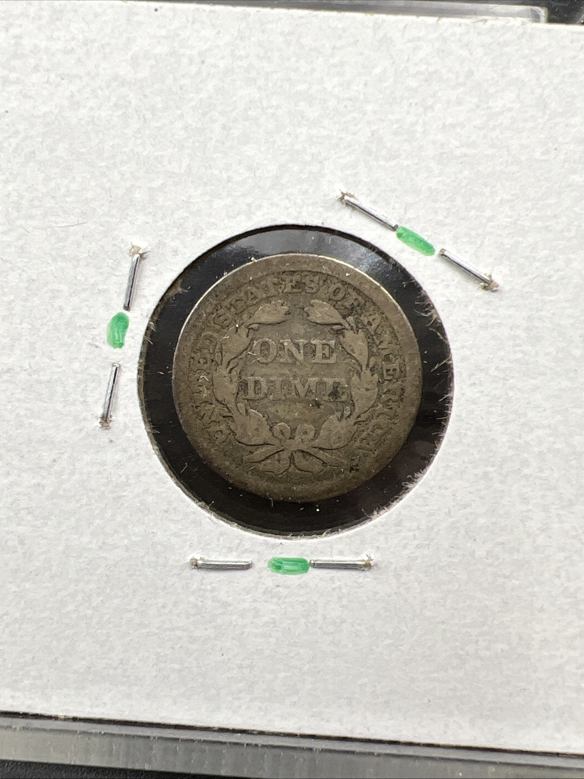 1856 10c Seated Liberty Dime Coin Very Circulated SKU#A