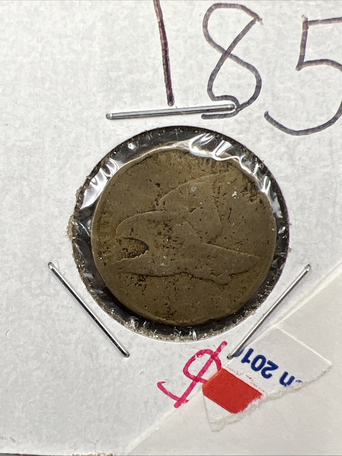 1858 1c Flying Eagle Cent Coin Very Circulated SKU#G