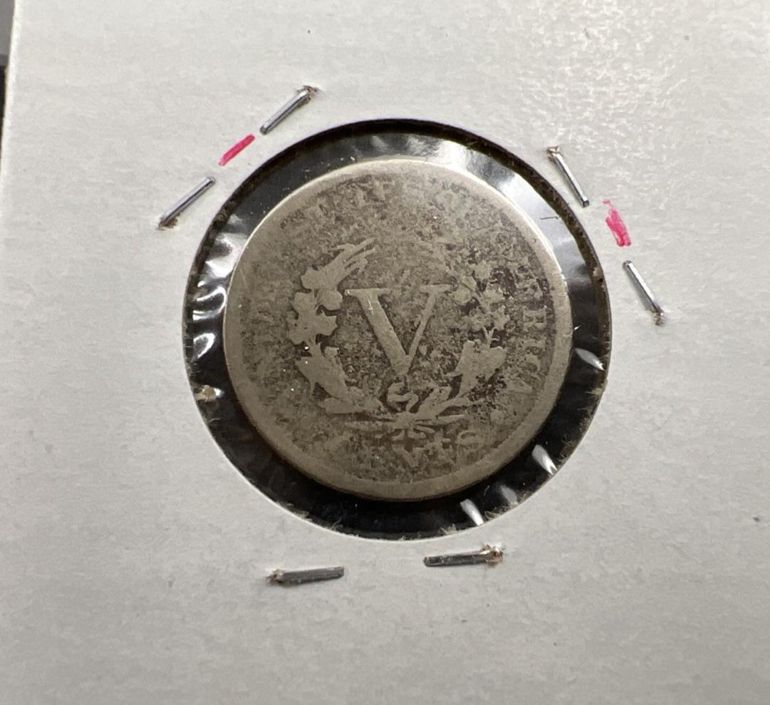 1887 5c Liberty V Nickel Coin Very Circulated SKU#A