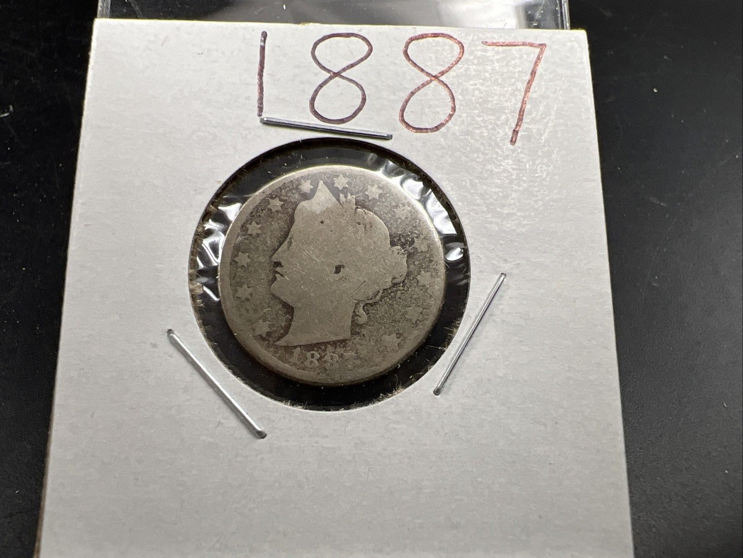 1887 5c Liberty V Nickel Coin Very Circulated SKU#A