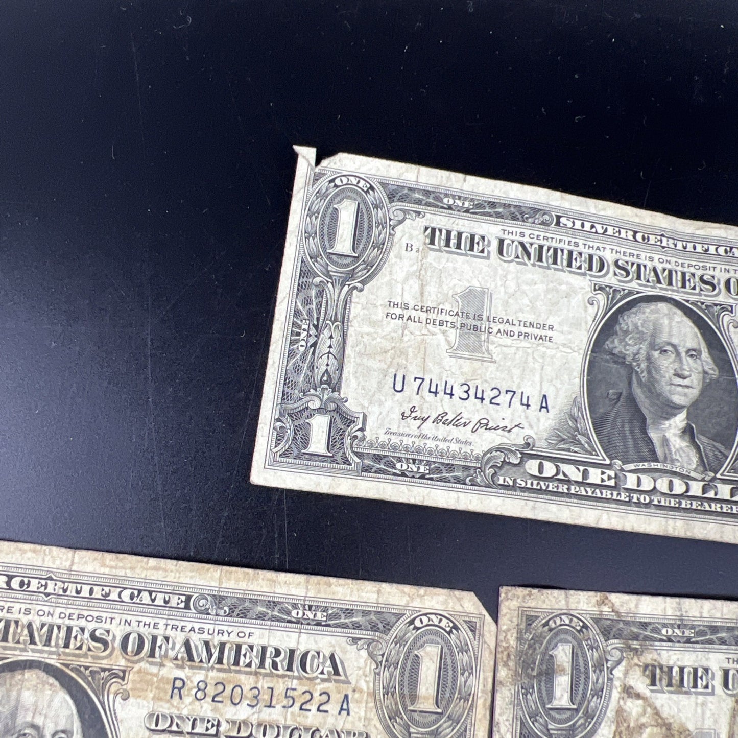 Lot of 13 $1 One Dollar 1957 Blue Seal Silver Certificate Notes Very Circ #170