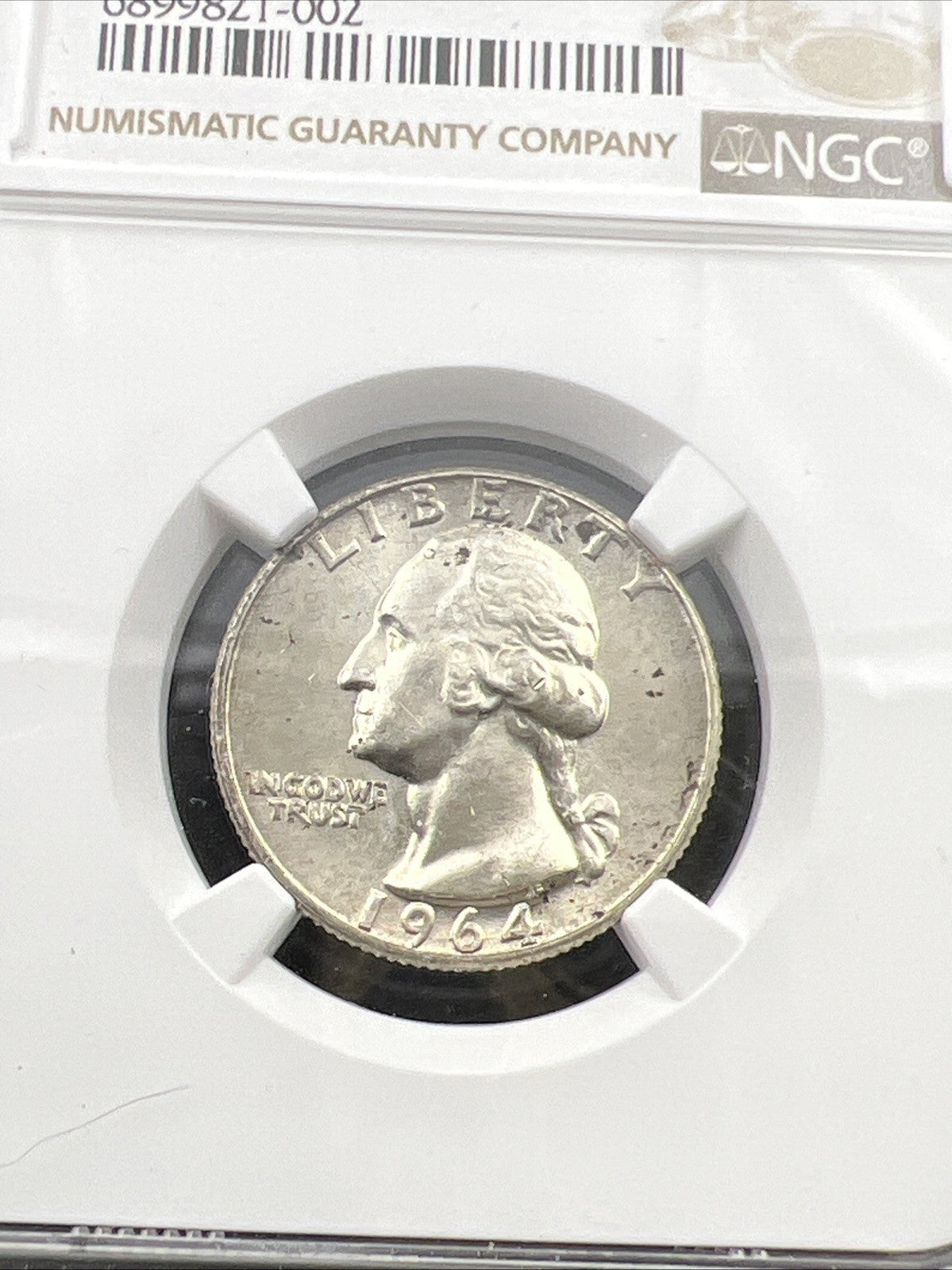 1964 D 25c Washington Silver Quarter Coin NGC MS64 Choice BU Certified