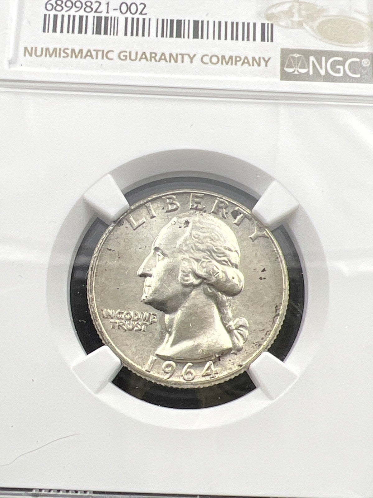 1964 D 25c Washington Silver Quarter Coin NGC MS64 Choice BU Certified