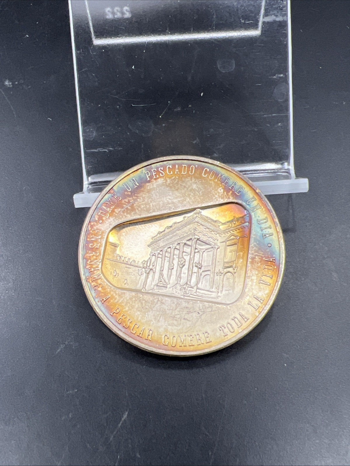 31 G Fine Silver 100 Years Mexico Mint Israel Commemorative Gem * Star PQ Toning