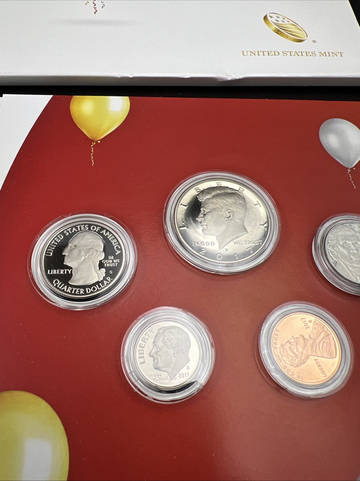 2017 S 5 Coin Happy Birthday US Mint Proof Set