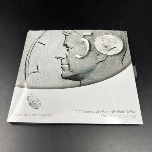 US 2014 50th Anniversary Kennedy Half-Dollar Set P D Coins