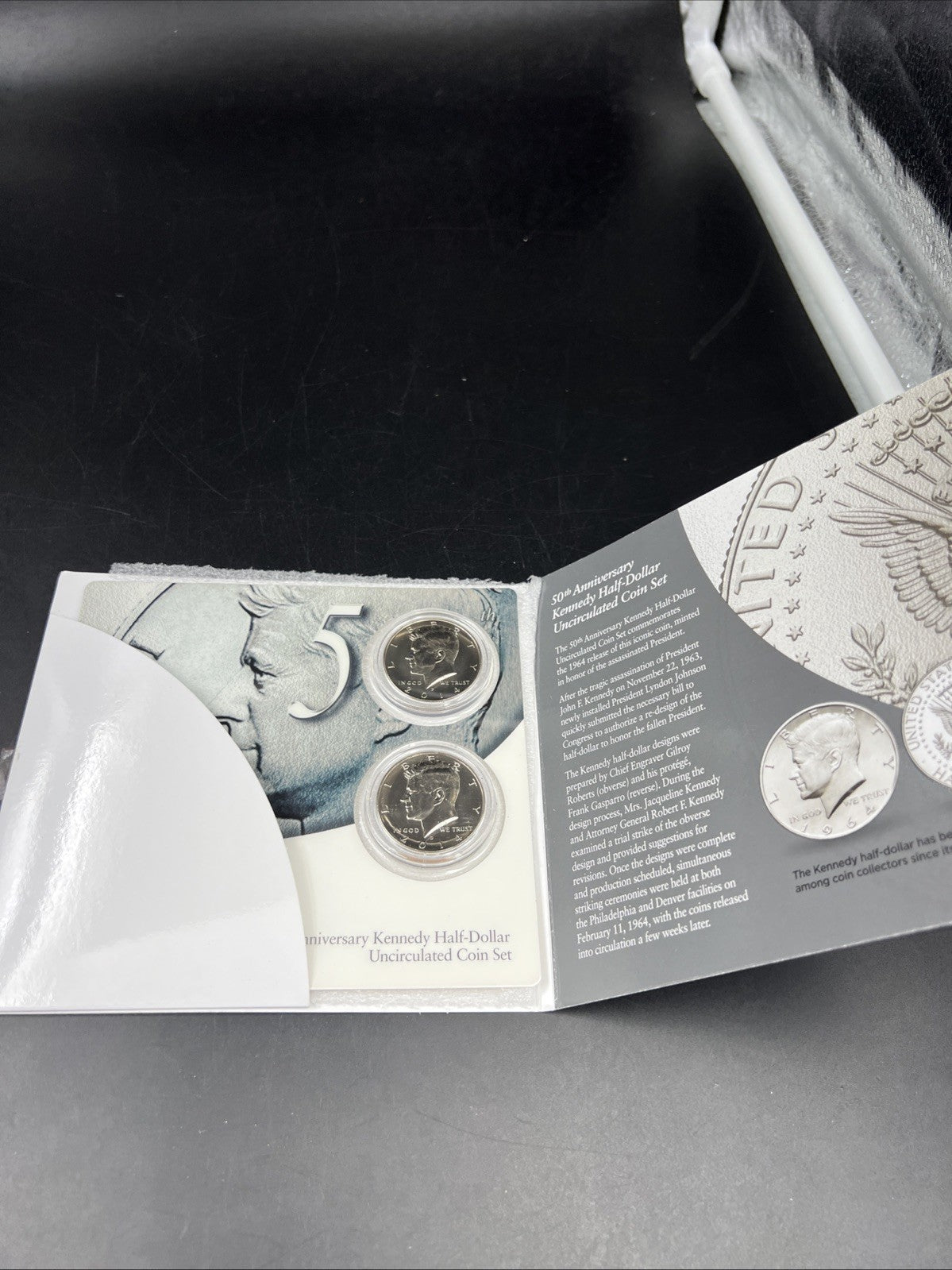 US 2014 50th Anniversary Kennedy Half-Dollar Set P D Coins