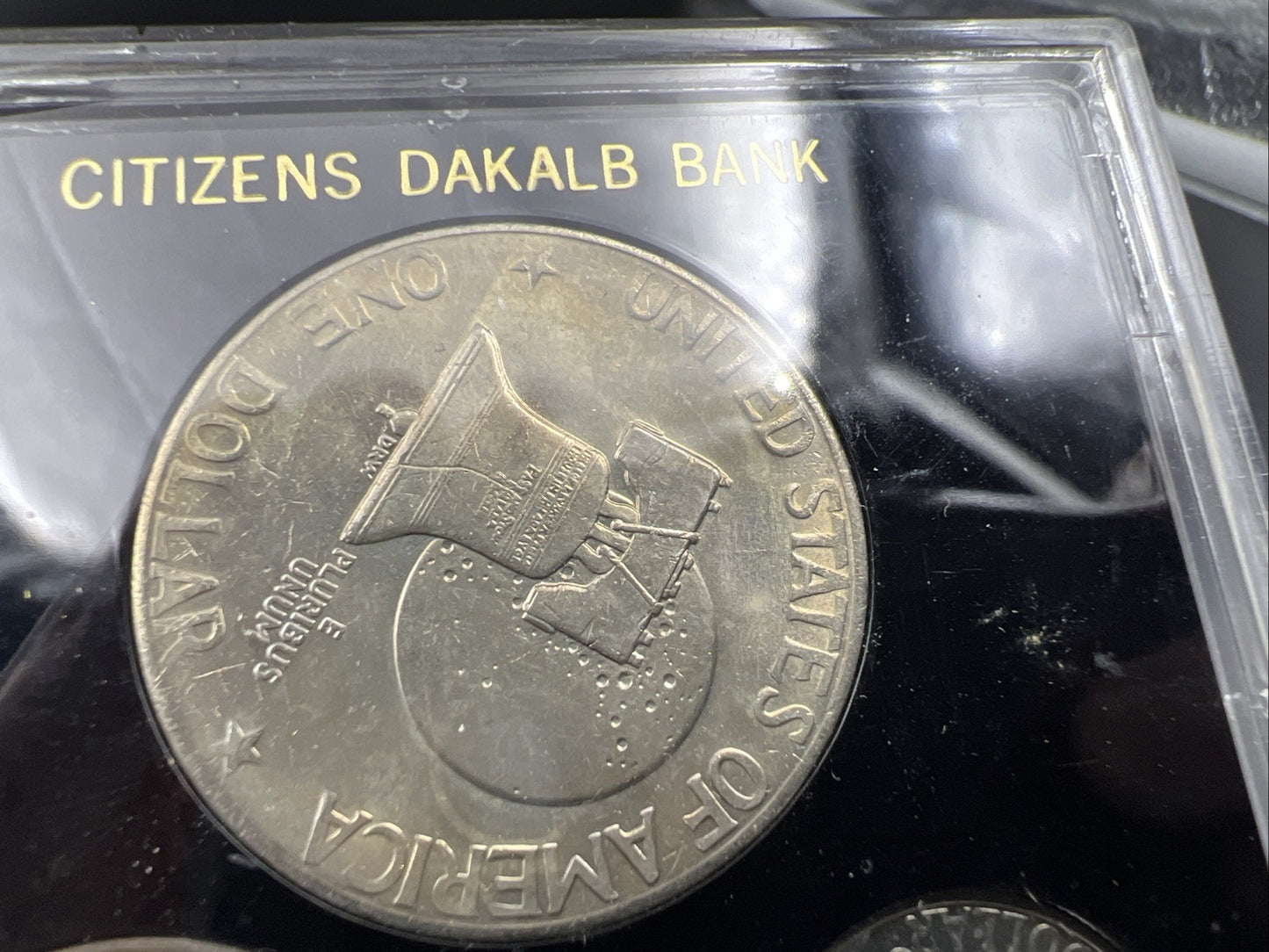 3 Coin 1976 25c 50c $1 Bicentennial Set UNC Citizens Dakalb Bank Clarkston GA